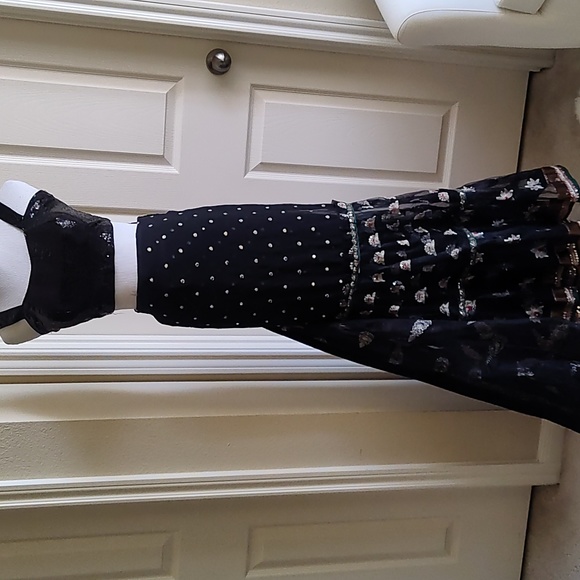 Divya Kanakia Pre-stitched Ruffled saree & sequin ready to wear blouse XS NWT - Picture 12 of 15